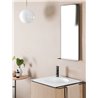 Rectangular Backlit mirror with shelf - Slim