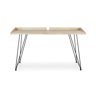 Writing Desk in rubber wood - District | Bizzotto