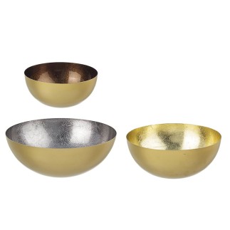 Set 3 Bowls - Gold | Christmas Decoration Felt | ISA Project