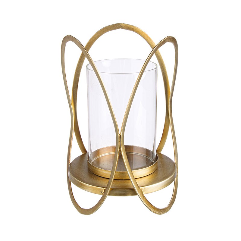 Candle holder in gold / black steel - Esi | ISA Project