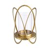 Set 2 Candleholder in gold / black steel - Esi