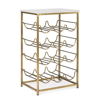 Bottles rack in brass and marble - Marmol | ISArreda