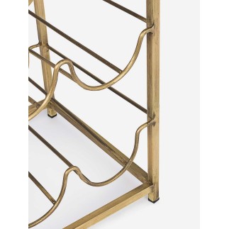 Bottles rack in brass and marble - Marmol