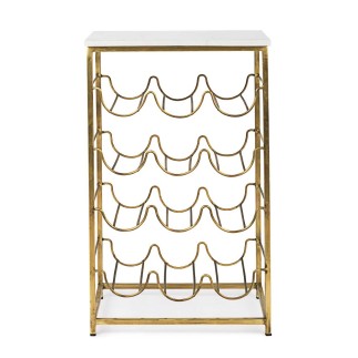 Bottles rack in brass and marble - Marmol | ISArreda