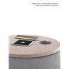 Pouf contenitore in tessuto e legno - Cask