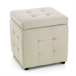 Container Pouf in Similar-leather - Serge | IsArreda