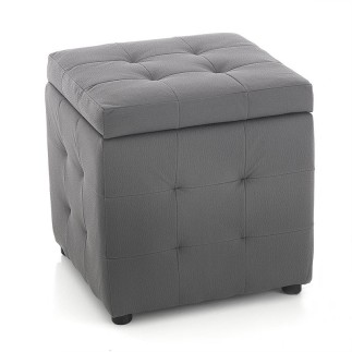 Container Pouf in Similar-leather - Serge | IsArreda