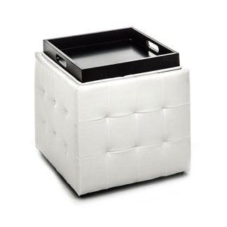 Container Pouf with tray - Renè | IsArreda