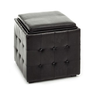 Container Pouf with tray - Renè | IsArreda