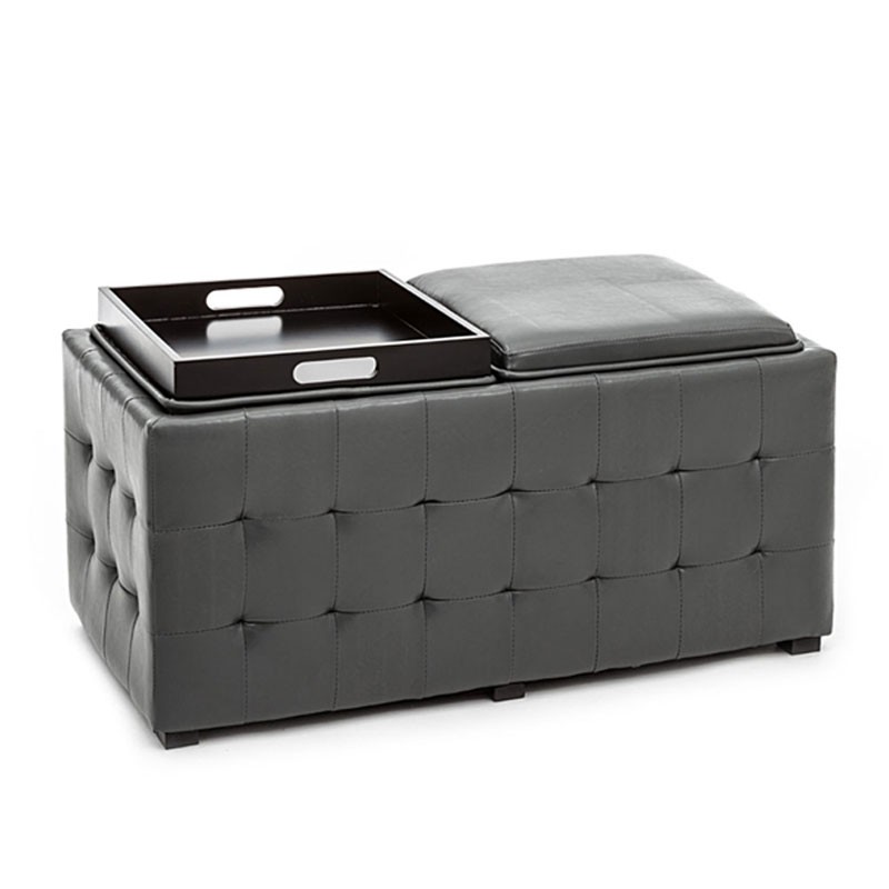 Ecoleather Container Pouf - Renè Double | IsArreda