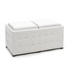 Double Container Pouf with tray - Renè Double