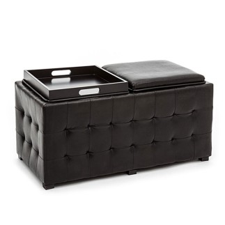 Ecoleather Container Pouf - Renè Double | IsArreda