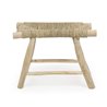 Stool in wood with natural weave - Ravi