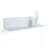 Metal Shelf / Bedside table with lamp - Ariel