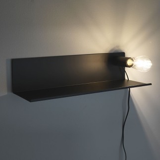 Metal Shelf with Lamp - Ariel | Tomasucci