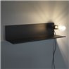 Metal Shelf / Bedside table with lamp - Ariel