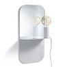 Mirror / Shelf with movable lamp - Alma