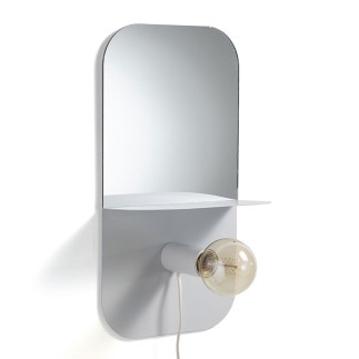 Mirror with Magnetic Lamp - Alma | Tomasucci