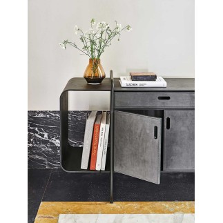 Wooden sideboard with fabric doors - Apelle