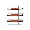 Bookcase with wooden shelves - Apelle