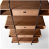 Bookcase with wooden shelves - Apelle