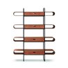 Bookcase with wooden shelves - Apelle