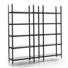 Modular bookcase with glass shelves - Siena