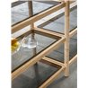 Modular bookcase with glass shelves - Siena