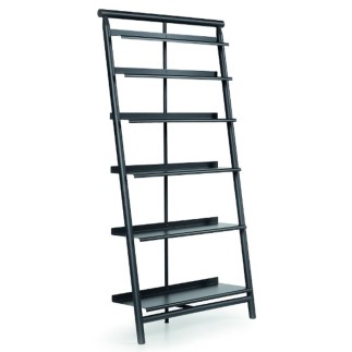 Wooden Bookcase with Metal Shelves - Suite | Midj