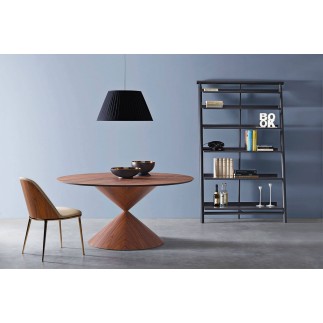 Wooden Bookcase with Metal Shelves - Suite | Midj