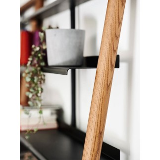 Libreria in Legno con Ripiani in Metallo - Suite | Midj