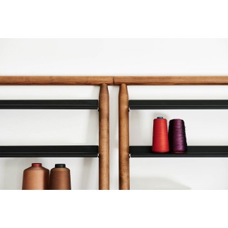 Libreria in Legno con Ripiani in Metallo - Suite | Midj