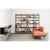 copy of Modular bookcase with glass shelves - Siena