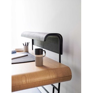 Scrittoio Moderno in Legno con Lampada a Led - Apelle | Midj