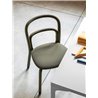 copy of Upholstered chair with steel legs - Trampoliere