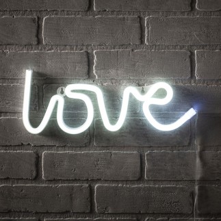 Neon Light Love writing - Love