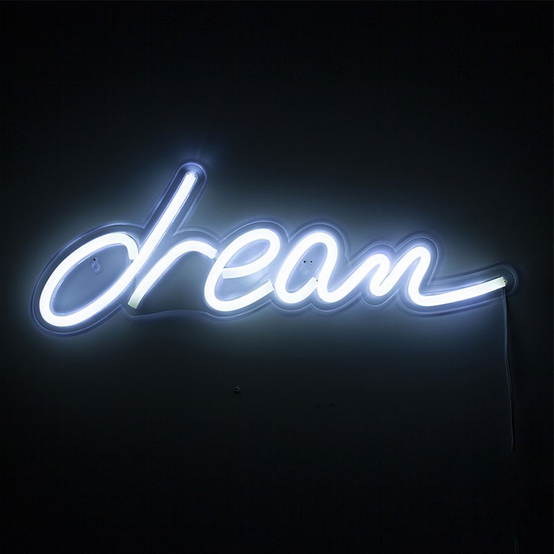 Scritta Dream Luce a Neon - Sogna | Tomasucci