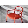 copy of Chair with armrests in fabric and imitation leather -