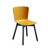 Colourful chair with wooden legs - Calla