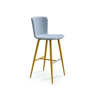 Padded stool H.65/75 cm - Calla | Midj