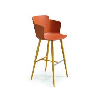Stool with armrests H. 65/75 cm - Calla | Midj