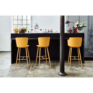 Sgabello con braccioli H.65/75 cm - Calla | Midj