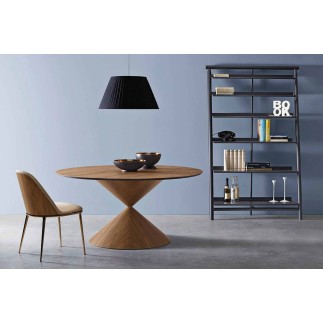 Round Table with Ceramic Top - Clessidra | Midj