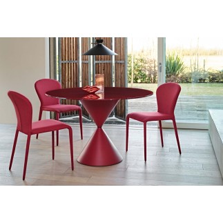 Round Table with Ceramic Top - Clessidra | Midj
