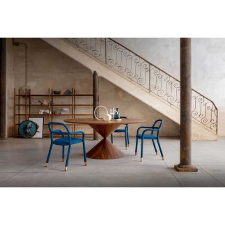 Tavolo Rondo con Piano Ceramica - Clessidra | MidJ