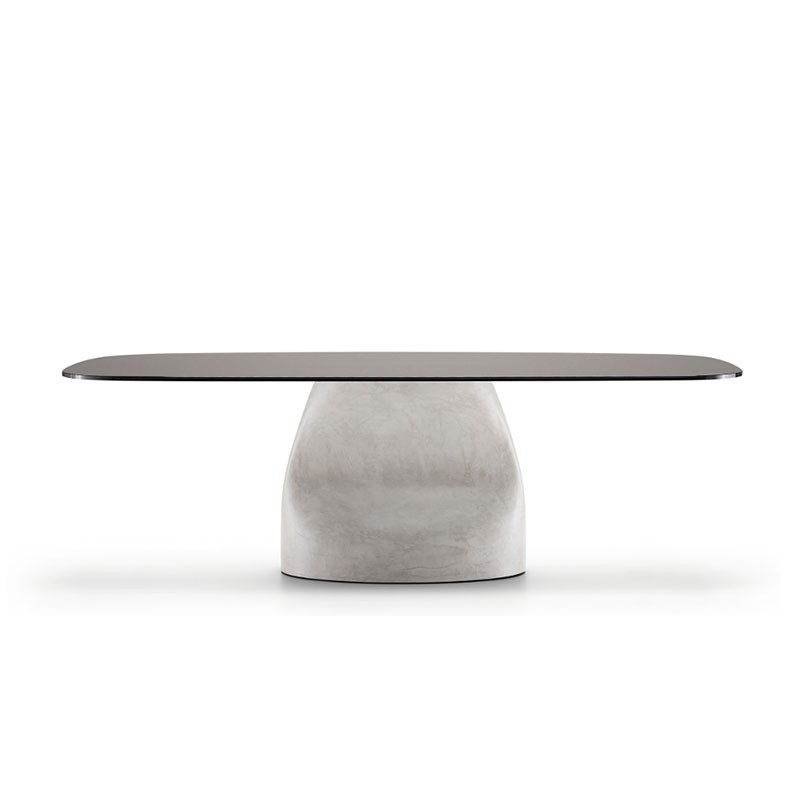 Rectangular Table with Glass Top - Gran Sasso | Midj