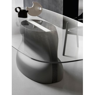 Rectangular Table with Glass Top - Gran Sasso | Midj