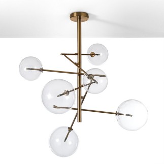 Suspended Lamp with Glass Balls - Celine | Tomasucci