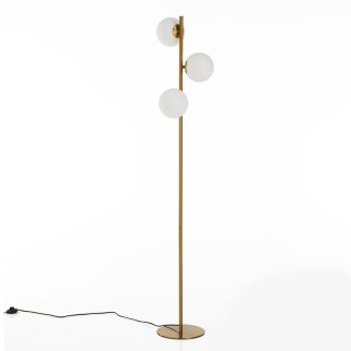 Floor Lamp with Glass Spheres - Amber | Tomasucci