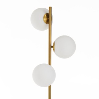 Floor Lamp with Glass Spheres - Amber